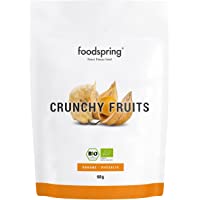 Los mejores  - foodspring Crunchy Fruits- Orgánica Plátano-aguaymanto- 60g- La revolución de las frutas deshidratadas